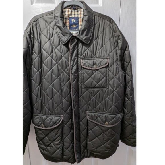 HART SCHAFFNER MARX Classic Fit Quilted Jacket w/ Suede Accents Size XL - Picture 2 of 12